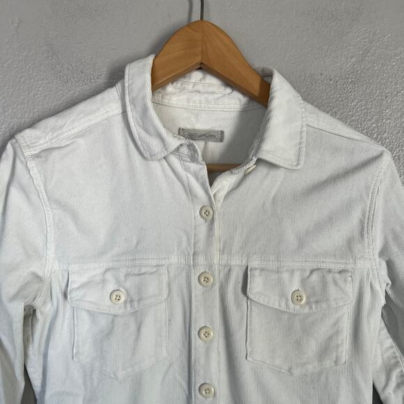 Outerknown Jumpsuit Organic Cotton Corduroy Women's XS White Pockets Coverall - Picture 4 of 14